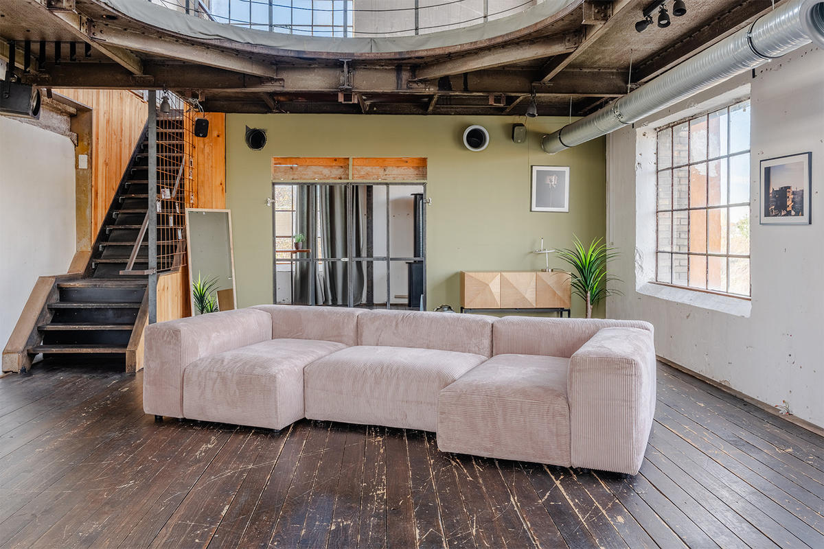 MODULSOFA MIA Taupe Cord - Taupe/Schwarz, Kunststoff/Textil (418/72/120cm) - KAWOLA