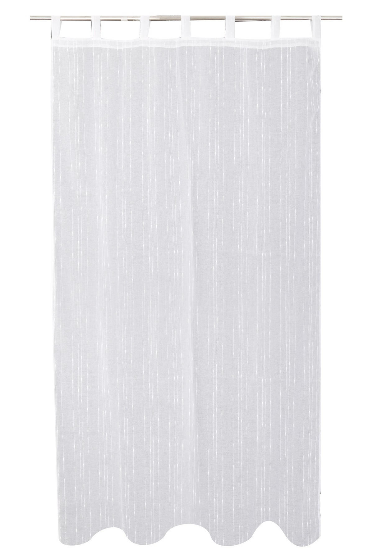 VORHANG Ravana - Weiß, Textil (140/1/250cm) - home&you