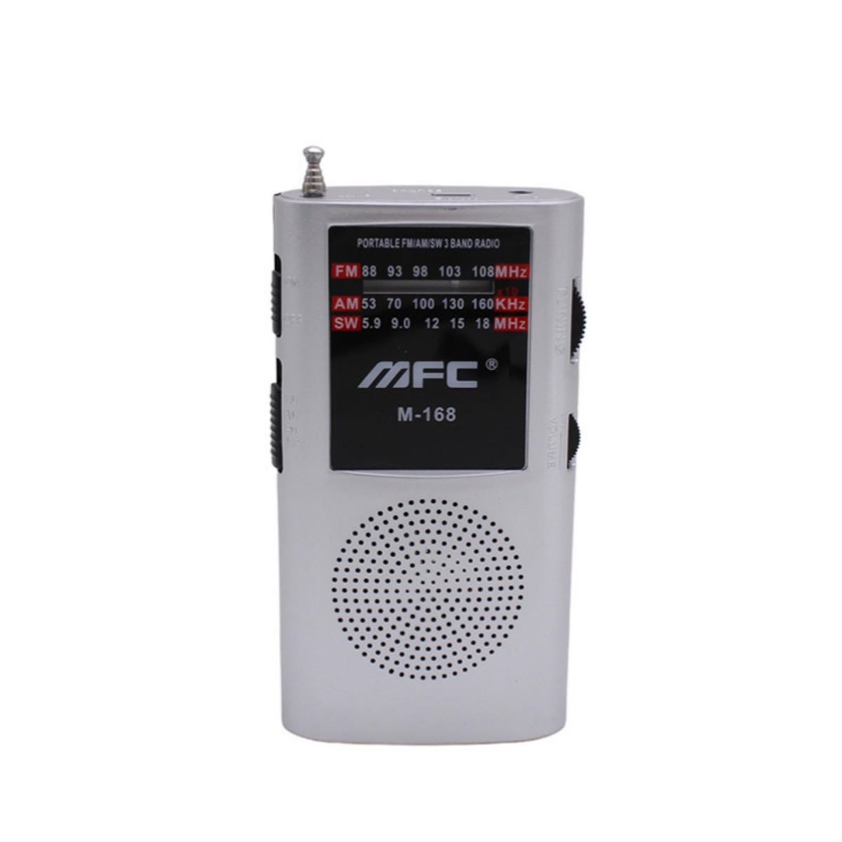 RADIO EMERGENCY AM/FM/SW-Dreibandradio - Grau, Kunststoff (6.8/2.7/13.3cm) - Authentics