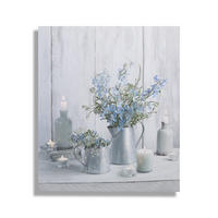 LEINWANDBILD - Blauer Rest - 70x60cm - Blau/Grau, Holzwerkstoff (60/70cm) - Art for the Home