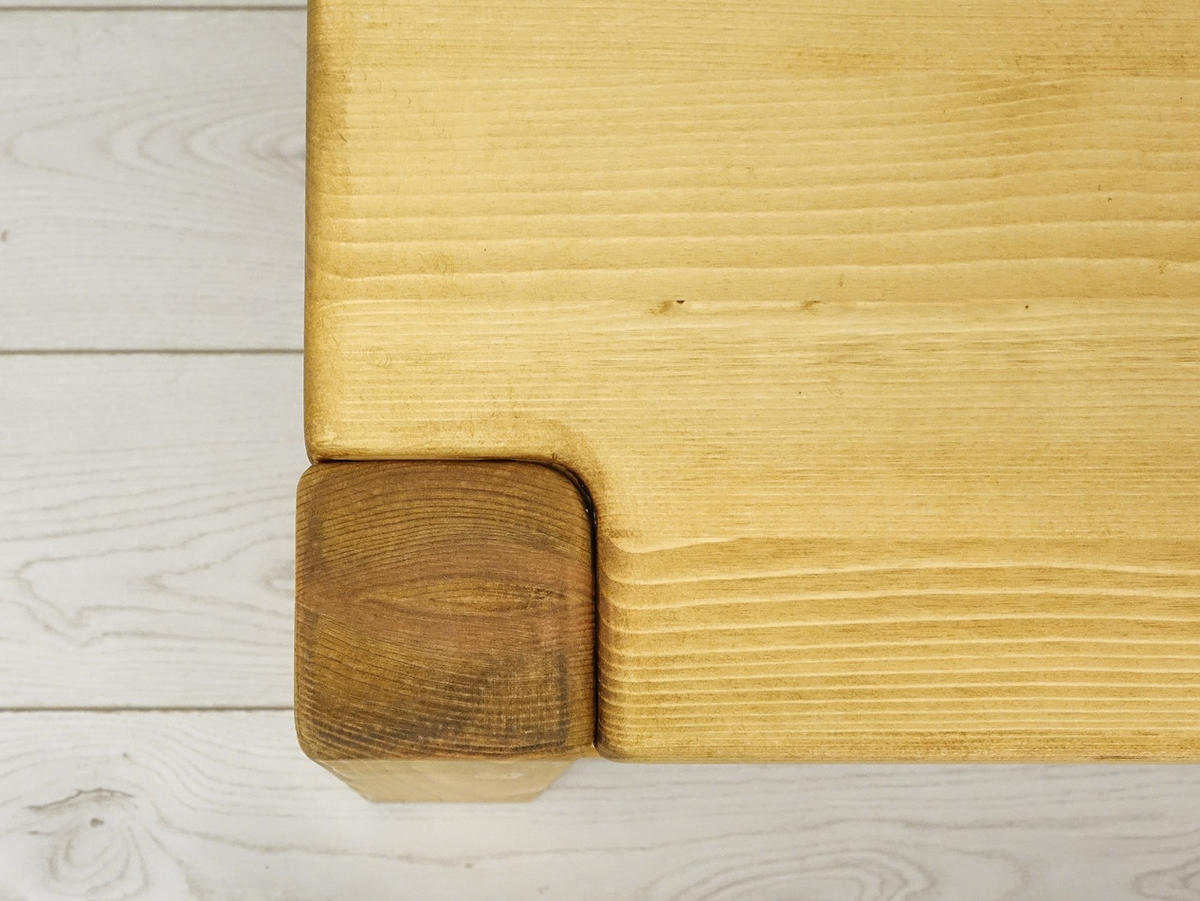 COUCHTISCH aus Massivholz Sara - Honig, Holz (50/100/45cm) - Seart