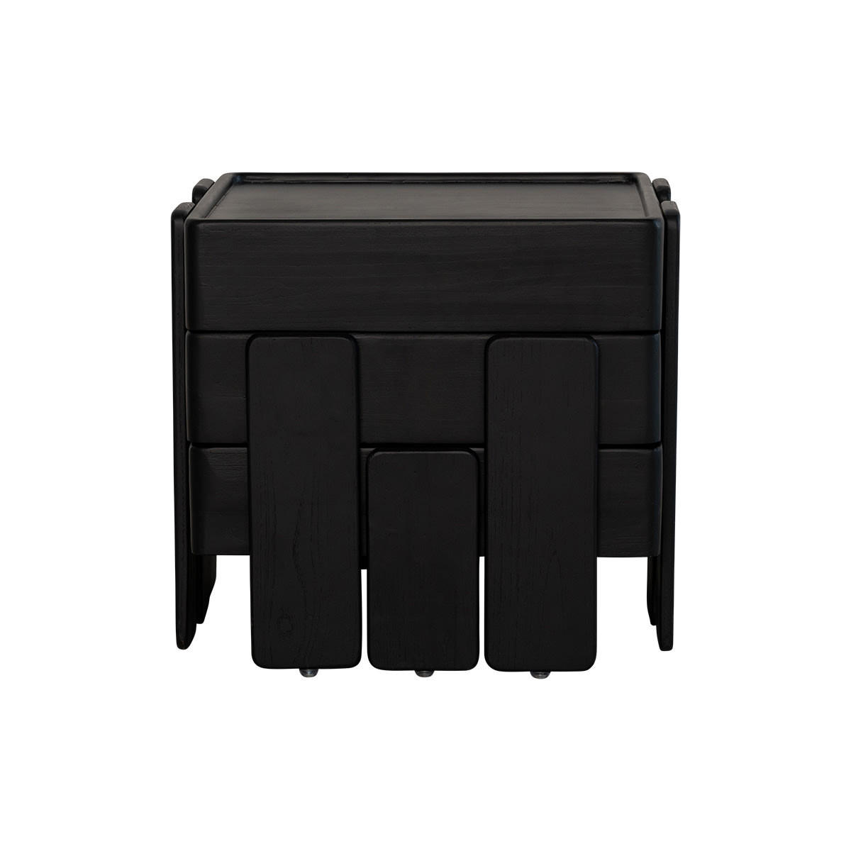 BEISTELLTISCH Nido Schwarz aus Mango - Schwarz, Holz (42/42/40cm) - Tikamoon