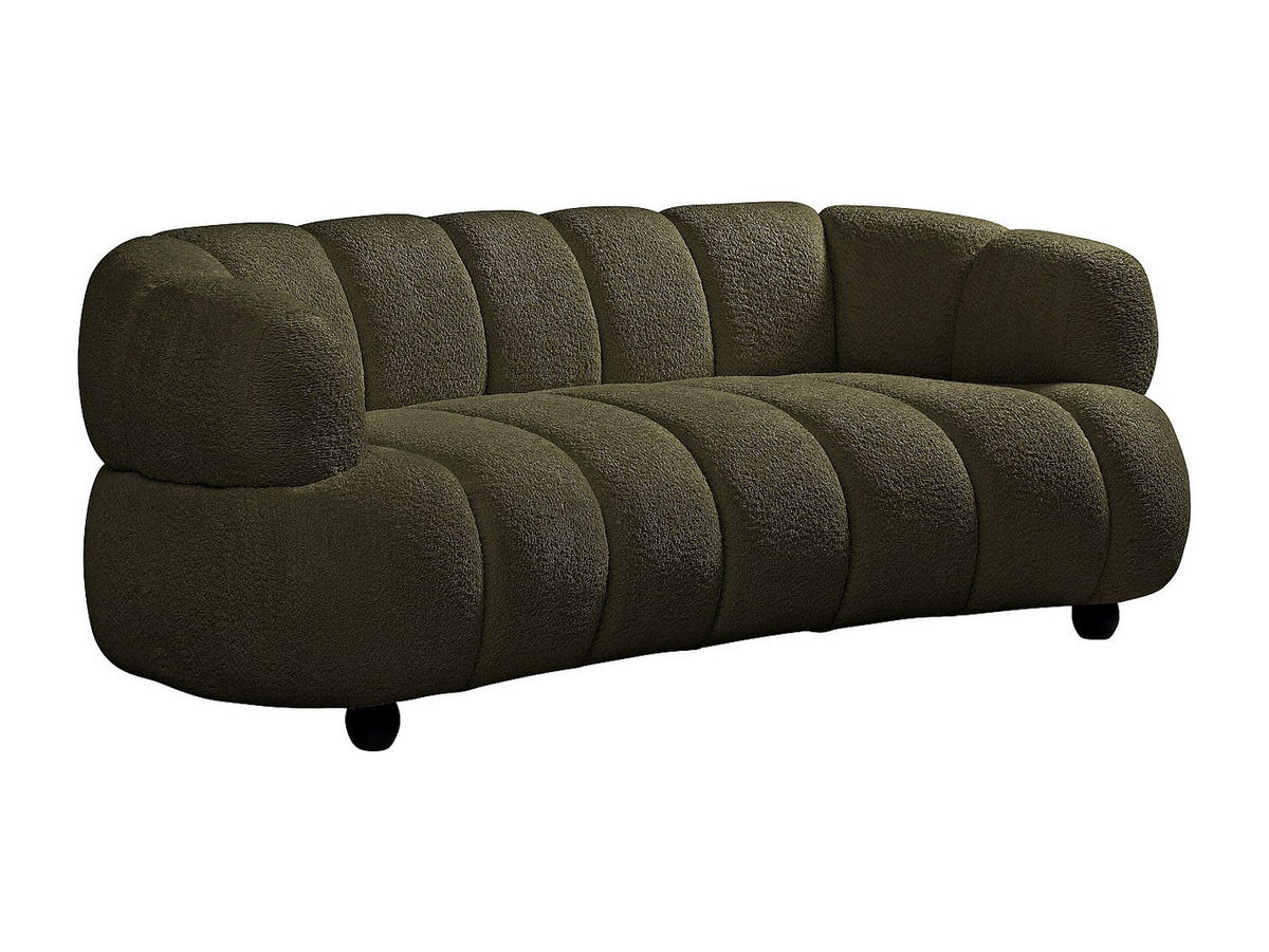SOFA - 2 Personen - stoff - grün Coliani - Grün, Holz/Textil (200/73/94cm) - Vente-Unique