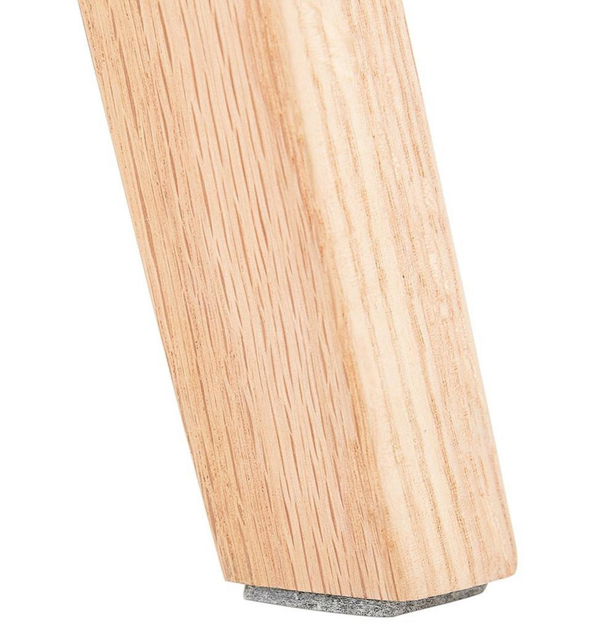 BARHOCKER Mikrofaser Massivholzbeine Sitzhöhe 66cm Skandi-Stil NIXARA MINI, Anthrazit-Beige 48x56x103 cm - Anthrazit/Beige, Eichenholz/Textil (48/103/56cm) - KADIMA DESIGN