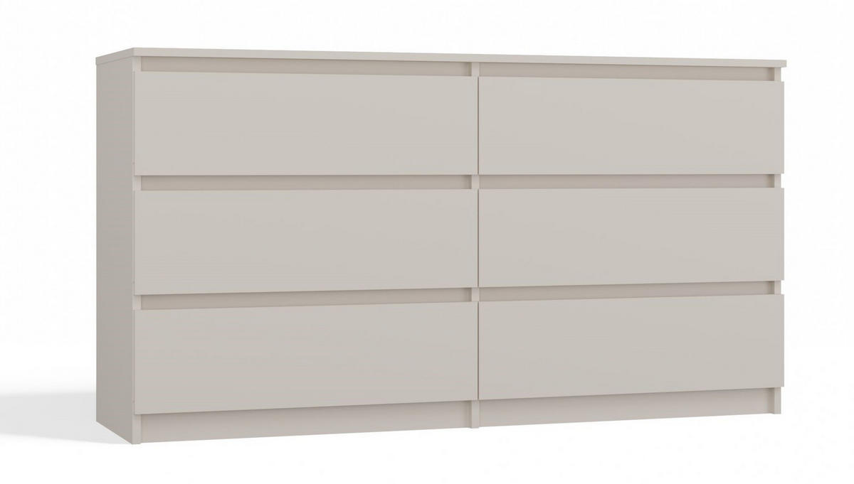 KOMMODE MALWA M6 140 - KASCHMIRBEIGE - Kaschmir, Holzwerkstoff (138/75/40cm) - CDF
