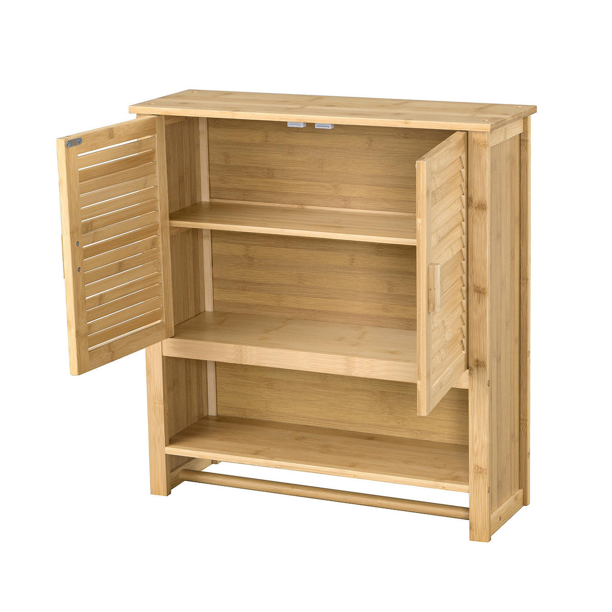 HÄNGESCHRANK Tyresö - Naturfarben, Holz (62/66/20cm) - [en.casa]