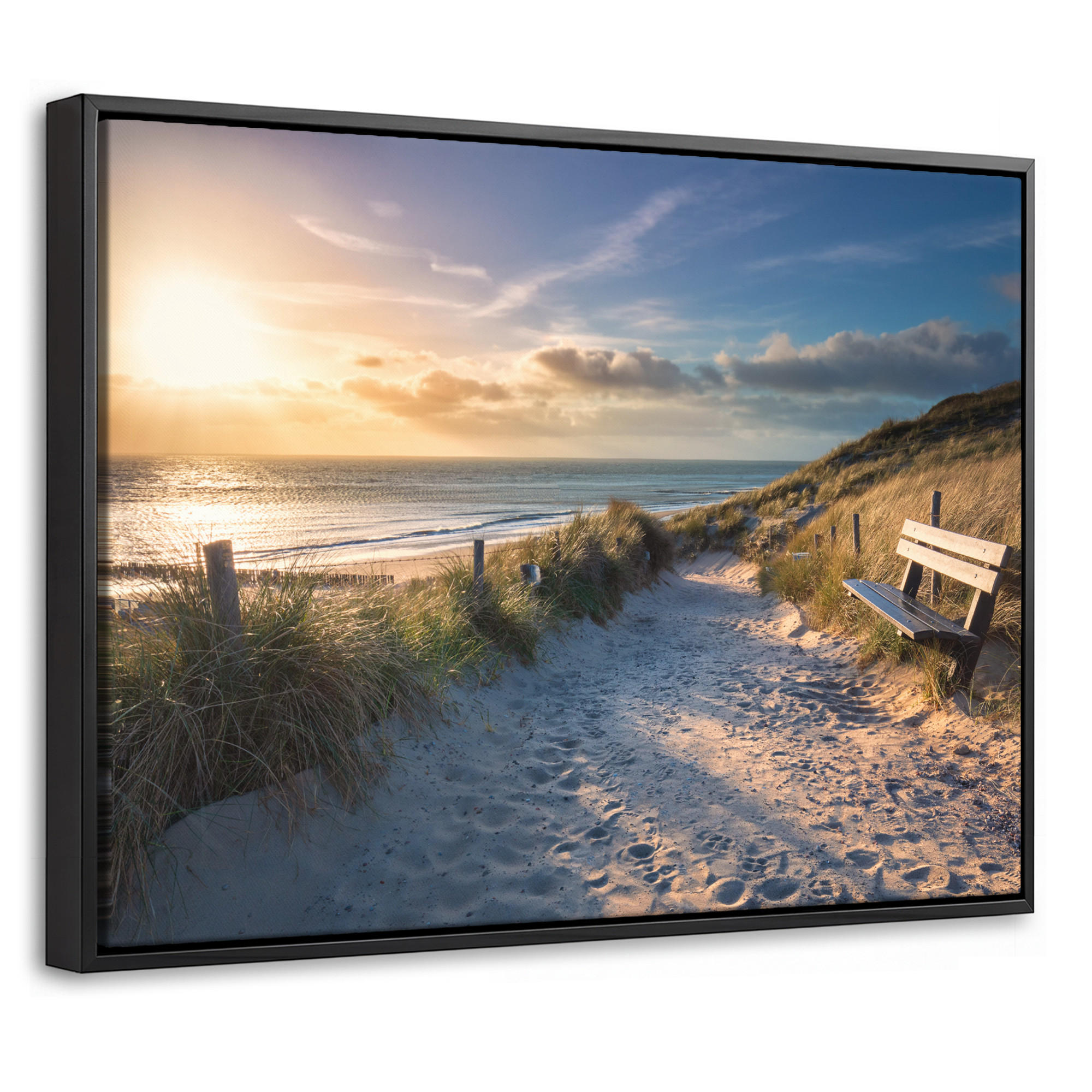 MuchoWow Leinwand Sand 40x30 cm