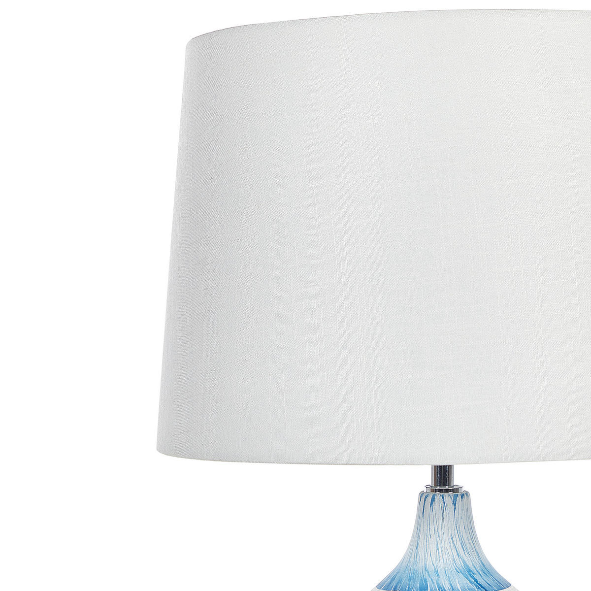 TISCHLAMPE Georgina 33/33/66 cm - Blau, Keramik (33/33/66cm) - Beliani