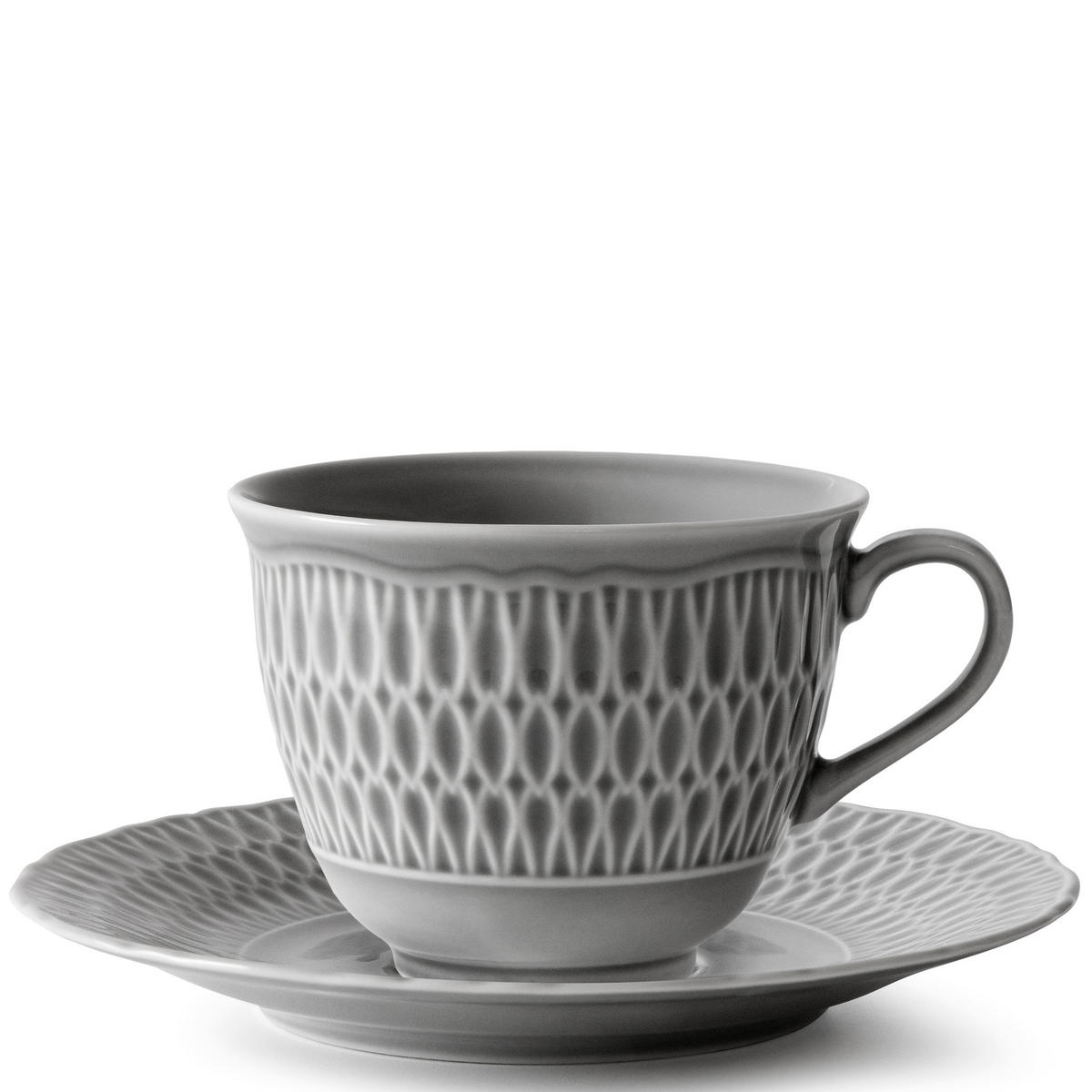KAFFESERVICE CMIELOW SOFIA Kaffetassen-Set - Grau, Keramik (15.7/7.5/15.7cm) - KONSIMO®
