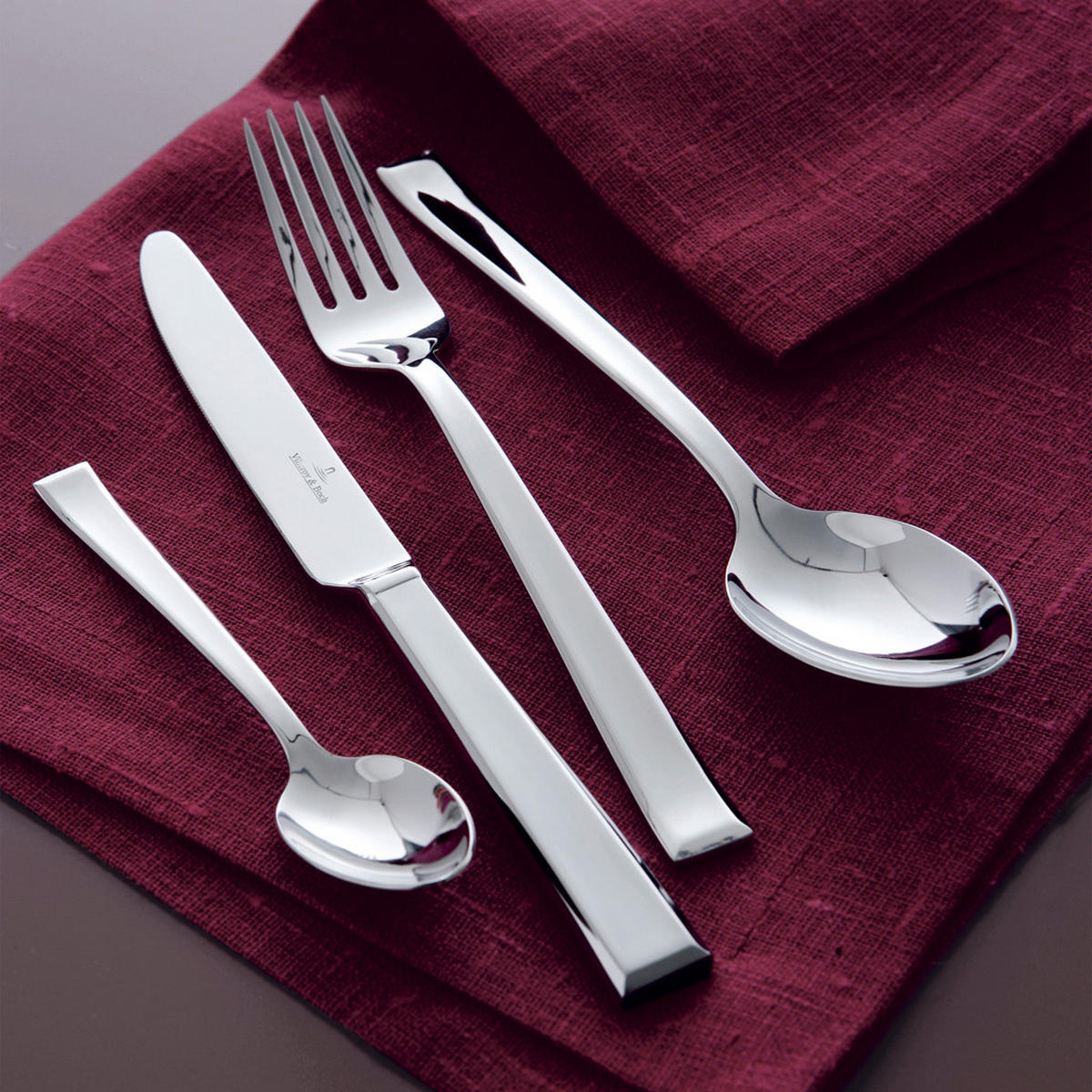 TAFELGABEL Victor silber 204 mm 6er Set - Silberfarben, Metall - Villeroy & Boch