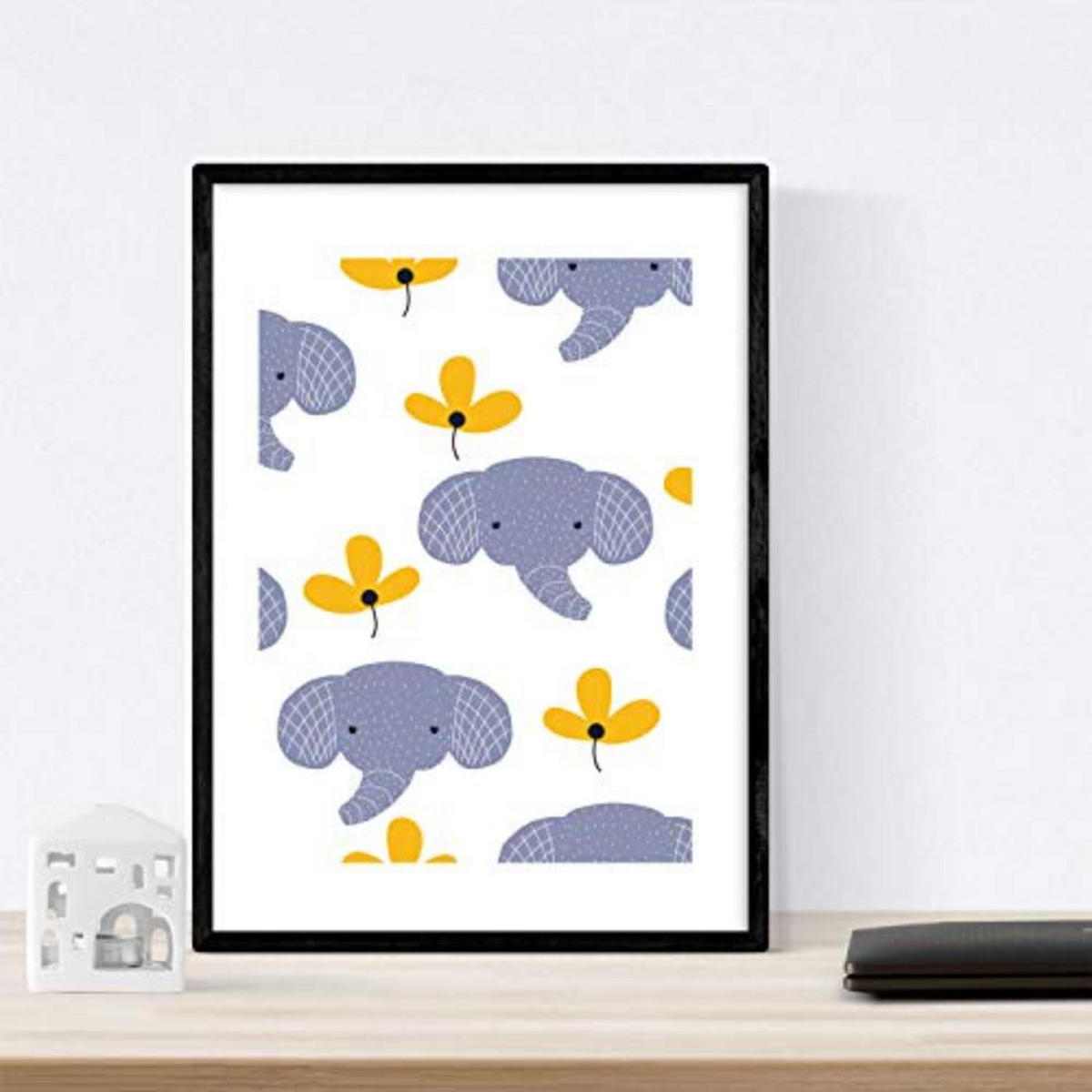 POSTER Set mit 4 Tiere bebe A3 Rahmenlos - Klar, Papier (29.7/3cm) - Nacnic