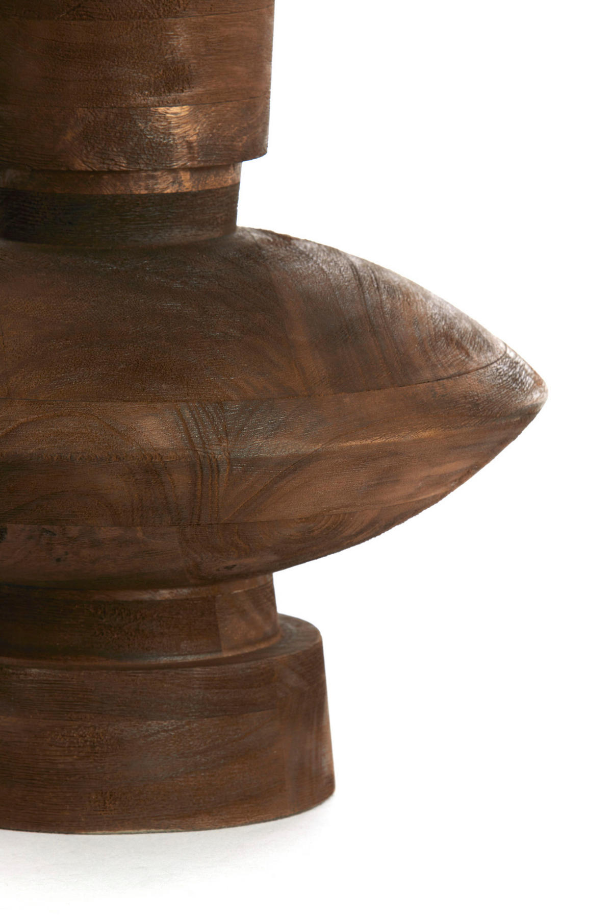 LAMPENFUSS Fiera Braun Ø31/31 cm - Dunkelbraun, Holz (31/31/31cm) - Light & Living