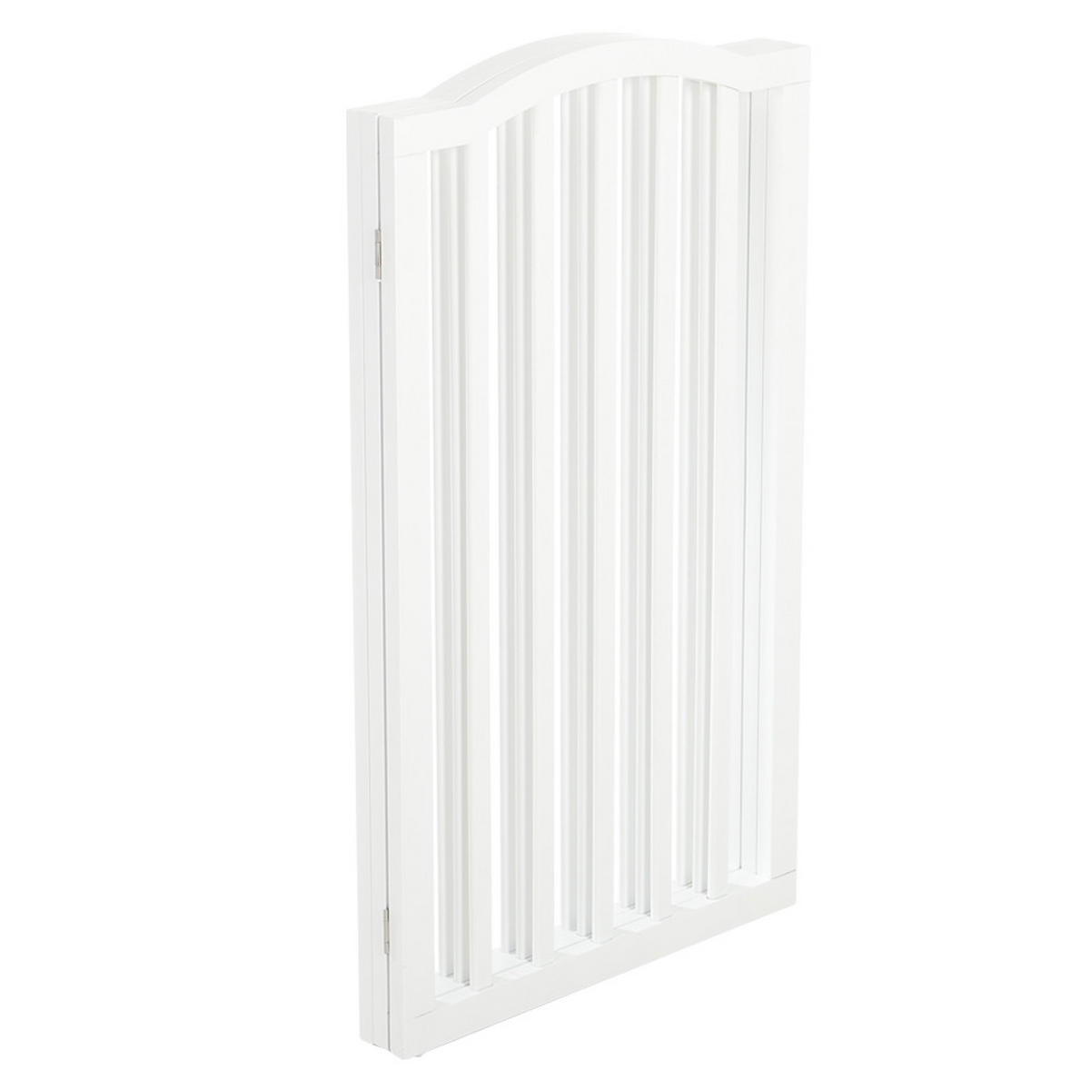 SCHUTZGITTER Gewölbt 3-Paneele Faltbar Freistehend MDF Weiß - Weiß, Holzwerkstoff (46/1.8cm) - Livingandhome
