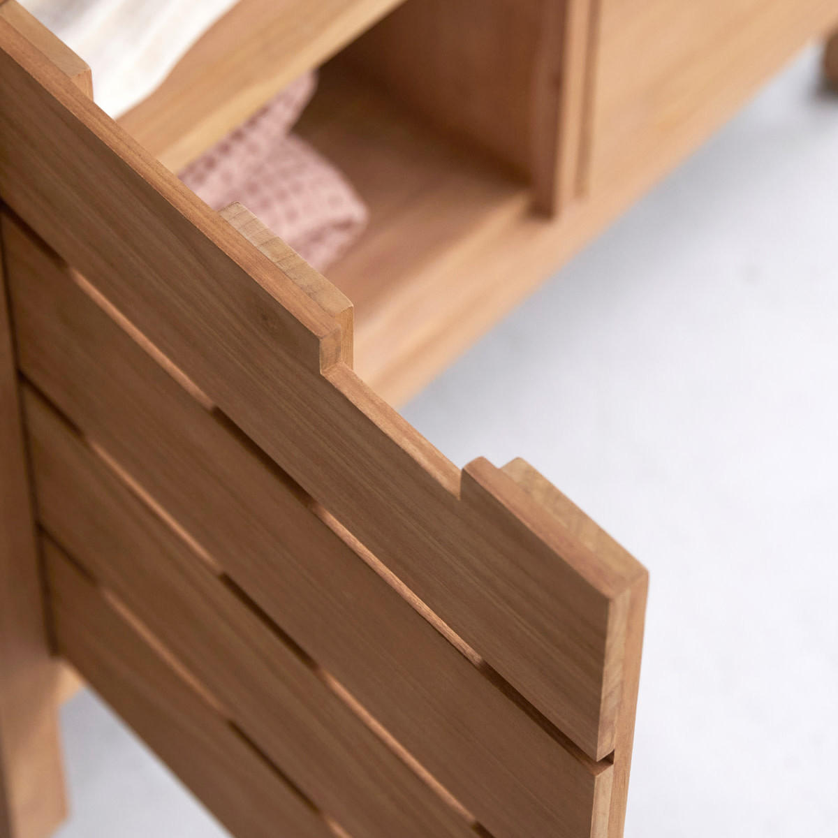 WASCHTISCHUNTERSCHRANK Serena Natur aus Teak - Naturfarben, Holz (80/78/45cm) - Tikamoon