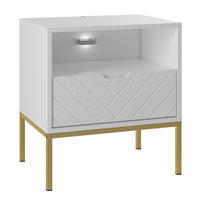 NOČNÍ STOLEK Daria Bílá - bílá, kompozitní dřevo (53/77/39cm) - Petits-meubles