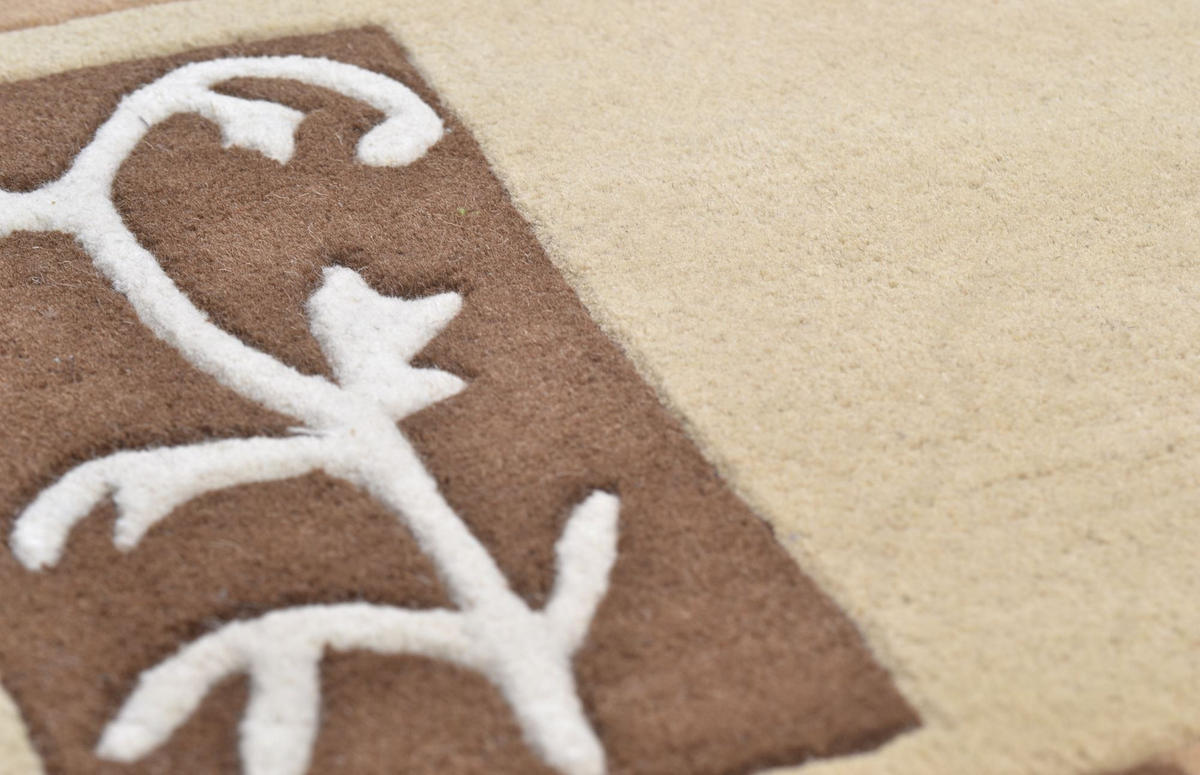 HANDTUFTTEPPICH Hawai 140x200 cm - Beige, Textil (140/200cm) - THEKO