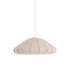 HÄNGELAMPE Cesano Weiß Ø64/25 cm - Weiß, Textil (64/64/25cm) - Light & Living