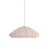 HÄNGELAMPE Cesano Weiß Ø64/25 cm - Weiß, Textil (64/64/25cm) - Light & Living