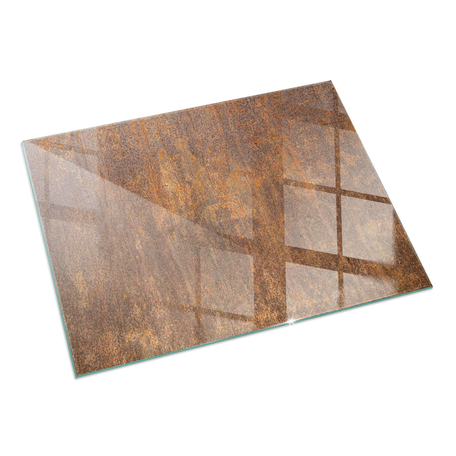 ArtPrintCave Glasplatte Braun 60x40x0.4 cm