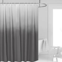 DUSCHVORHANG PEVA wasserdicht waschbar mit Haken Badezimmer - Grau, Textil (180/180cm) - MCBOSON