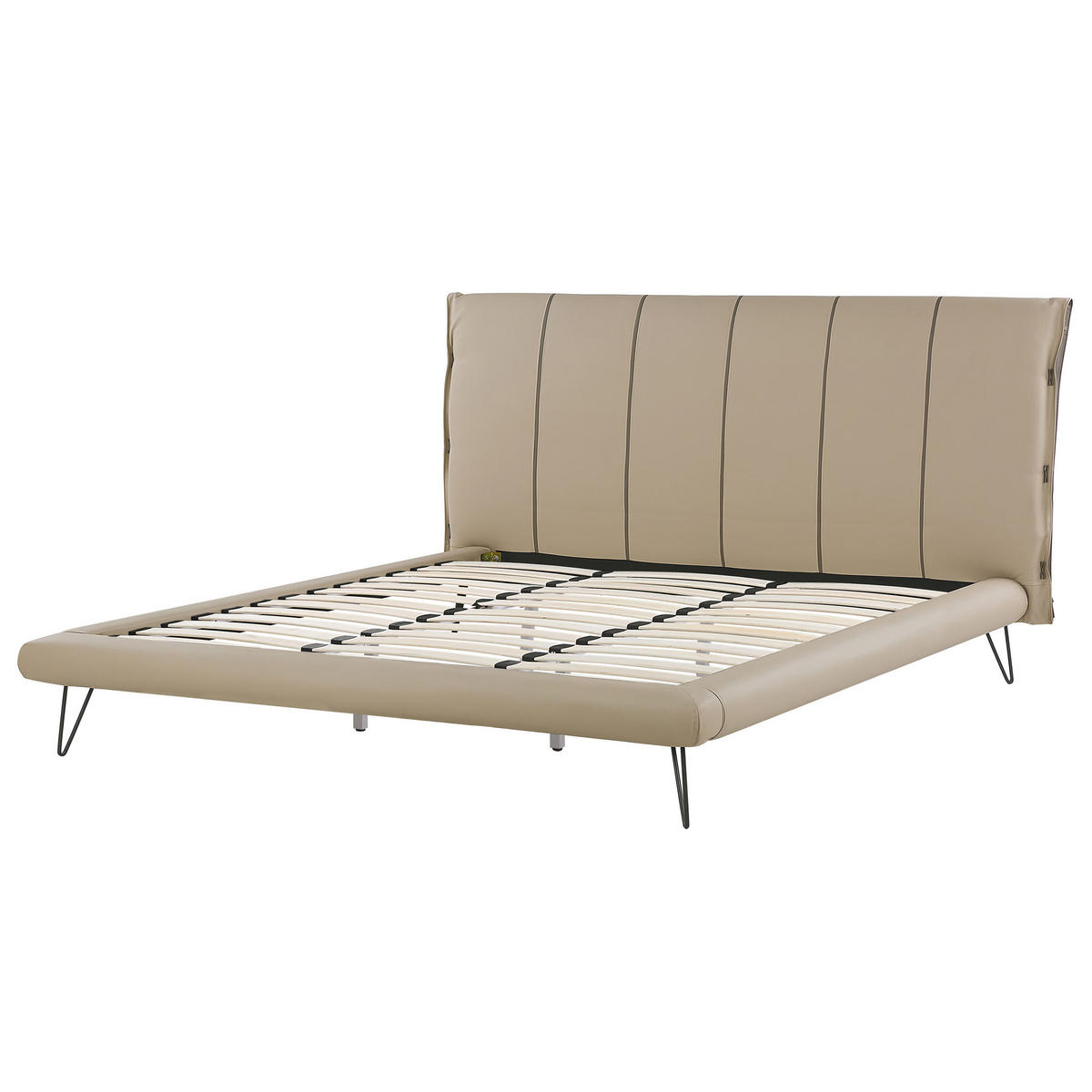BETT 180/200cm Sandbeige Betin - Beige, Textil (180/200cm) - Beliani