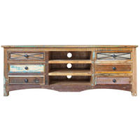 TV-BOARD Altholz 160x45x60 mehrfarbig lackiert NATURE OF SPIRIT #16 - Multicolor, Holz (45/60/160cm) - Massivmoebel24