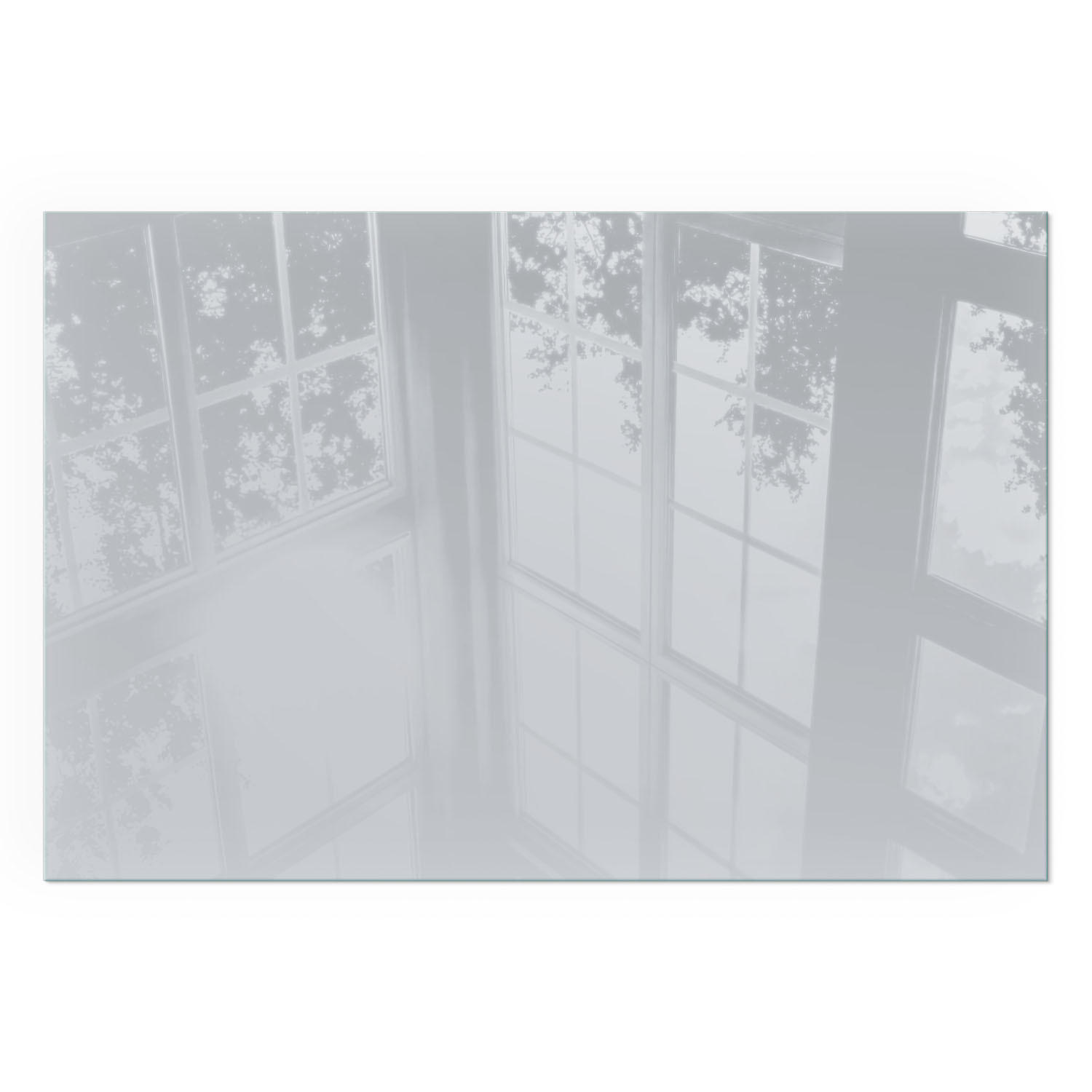 GLASPLATTE für Kamin 60x40 cm - Grau, Glas (60/40/0.4cm) - TULUP