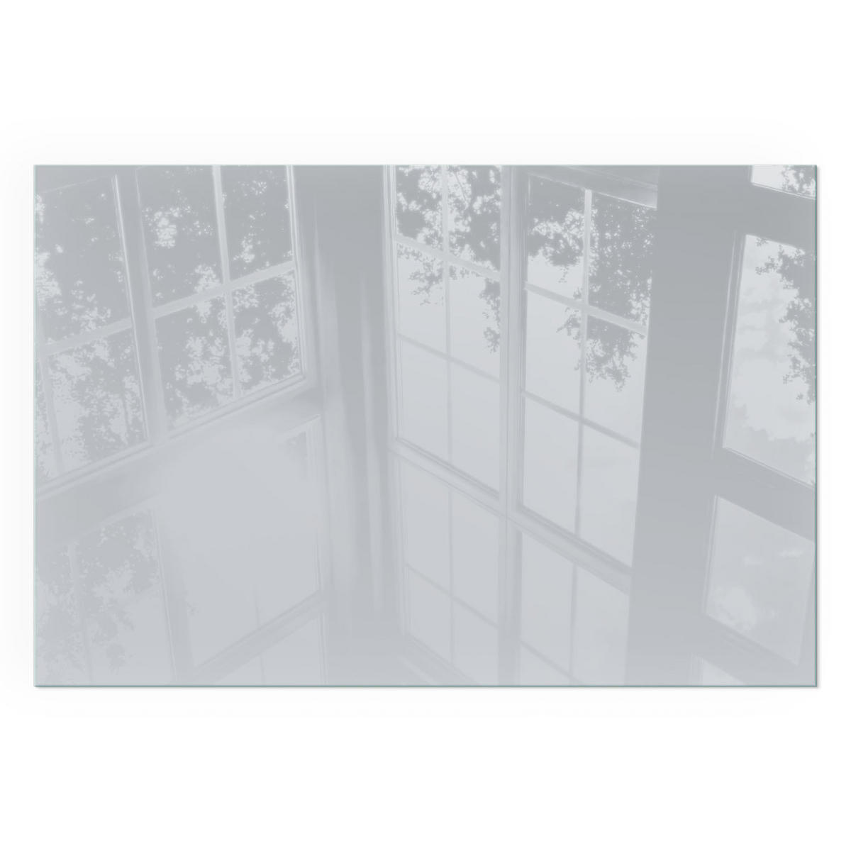 GLASPLATTE für Kamin 60x40 cm - Grau, Glas (60/40/0.4cm) - TULUP