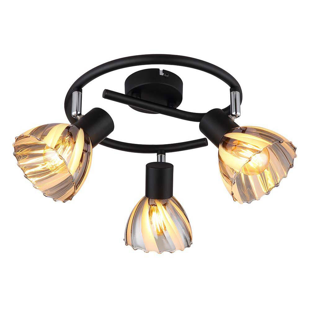 Globo Lighting Deckenleuchte Schwarz 46x19x46 cm