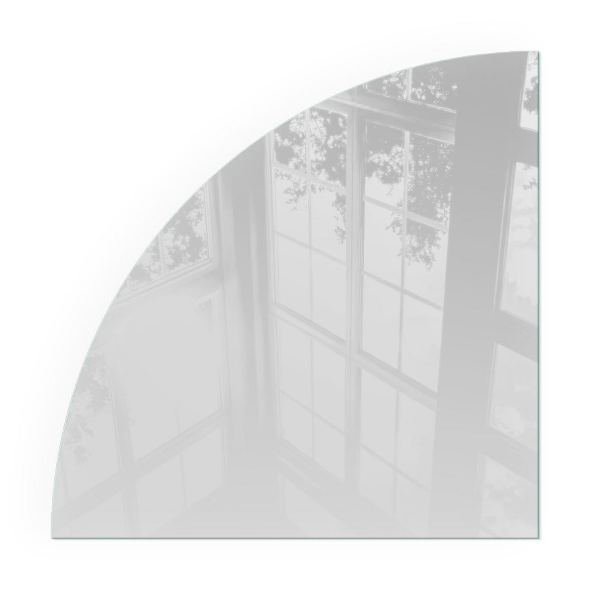 GLASPLATTE für Kamin 100x100 cm - Grau, Glas (100/100/0.4cm) - TULUP