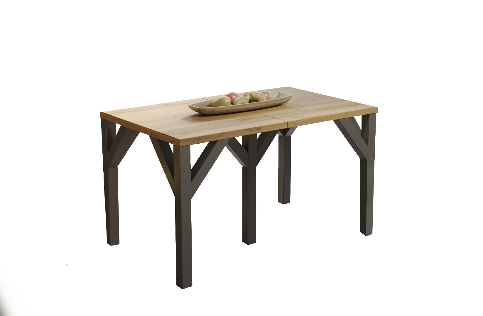 ESSTISCH Dunaj ausziehbar bis 295 cm - Eiche Wotan, Holzwerkstoff (130/90/75cm) - Endo-Moebel