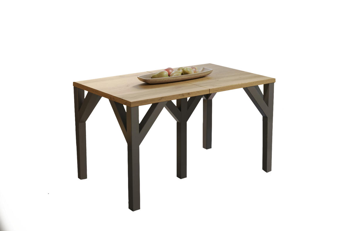 ESSTISCH Dunaj ausziehbar bis 240 cm - Eiche Wotan, Holzwerkstoff (130/90/75cm) - Endo-Moebel