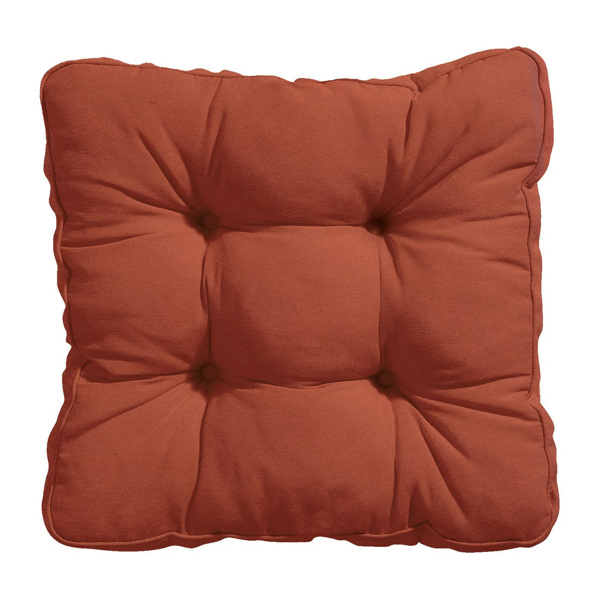 SITZKISSEN Panama 47/47 cm 4er-Set - Rotbraun, Textil (47/8/47cm) - Madison