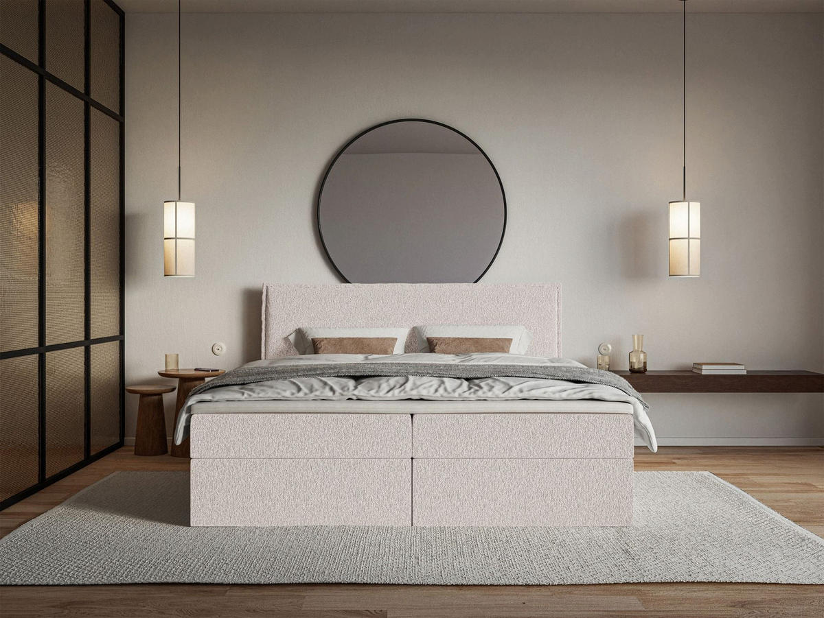 BOXBETT Softie Beige Chenille 180x200 cm - Hellgrau, Textil (180/200cm) - Selsey