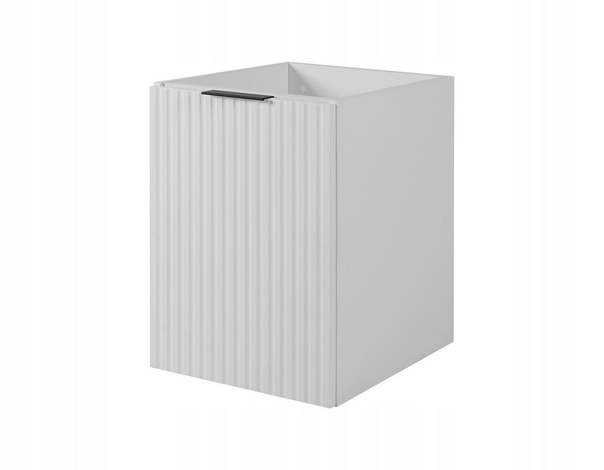 WASCHBECKUNTERSCHRANK FLOW mit Regal + Platte Weiß matt 120/57/46 cm - Weiß, Holzwerkstoff (120/57/46cm) - Rodan