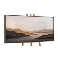 GEMÄLDE Sanfter Sonnenaufgang Schattenfugenrahmen Grau 160x80 cm - Grau, Holz (160/80cm) - YS-art gallery