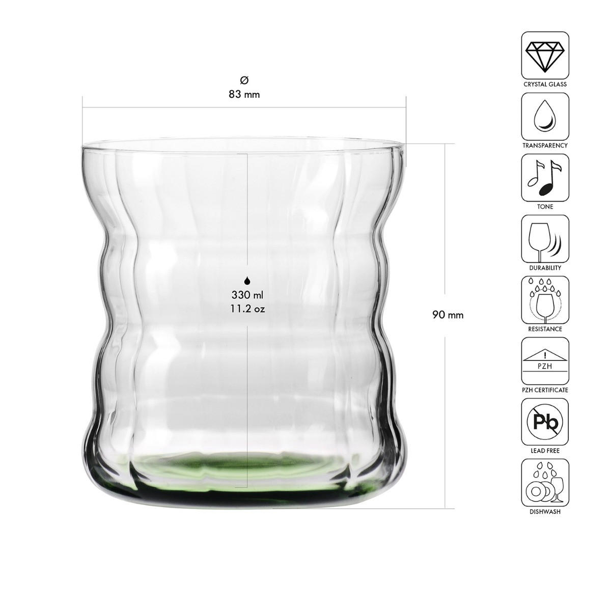 MATCHA-SET MATCHA MOMENTS, 4ER-SET, 310 ML - Transparent, Glas (0.31L) - Krosno Glass
