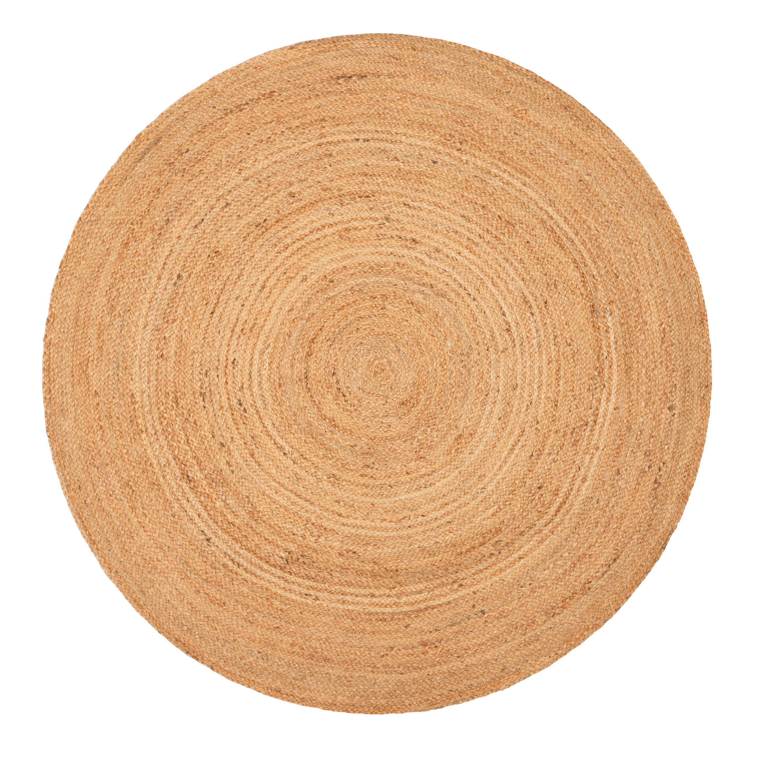 TEPPICH JUTE Rund Braun Beige 80/80 cm - Hellbraun, Textil (80/80cm) - Tapiso