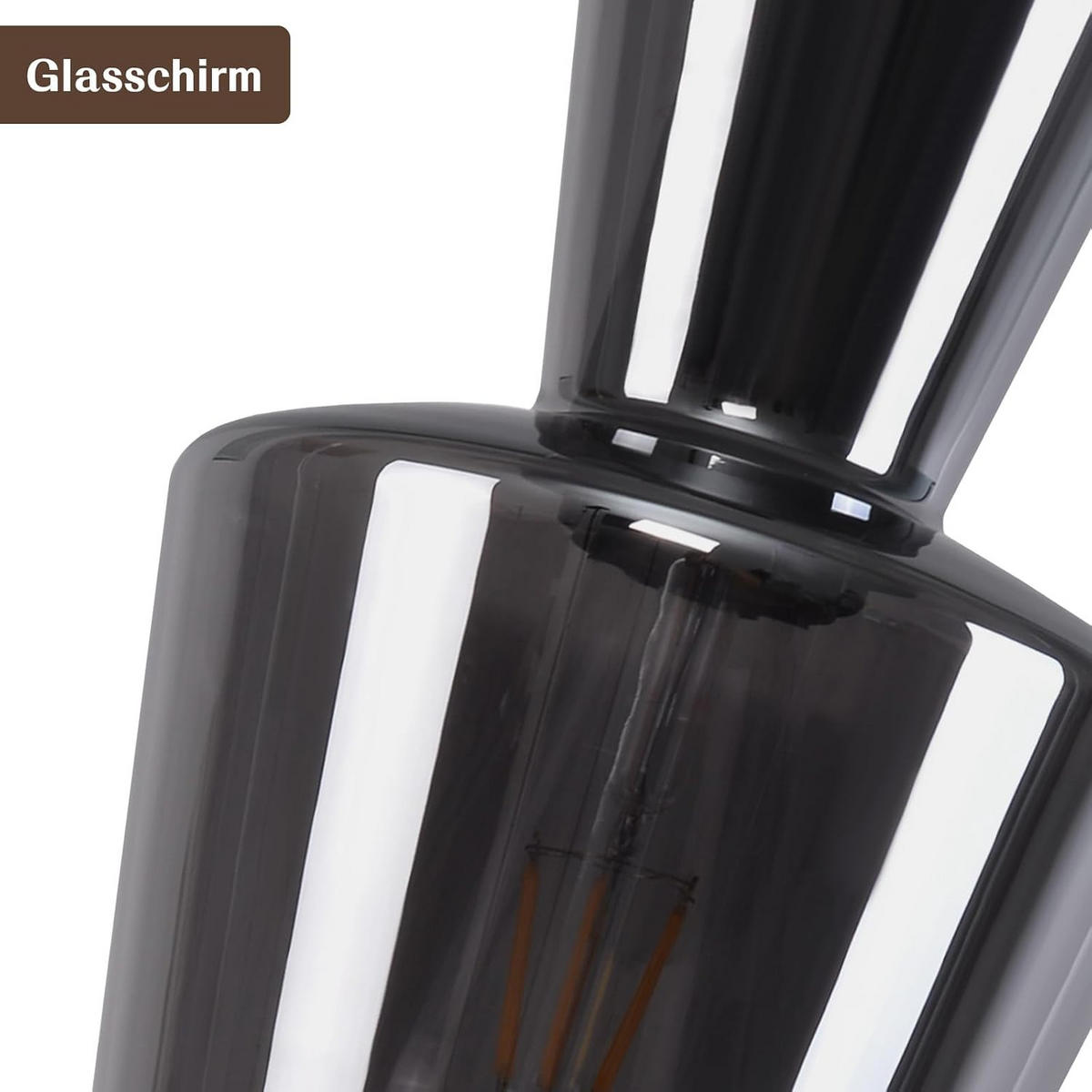 HÄNGELEUCHTE Droxm 150/15/15 cm - Grau, Metall (150/15/15cm) - ZMH