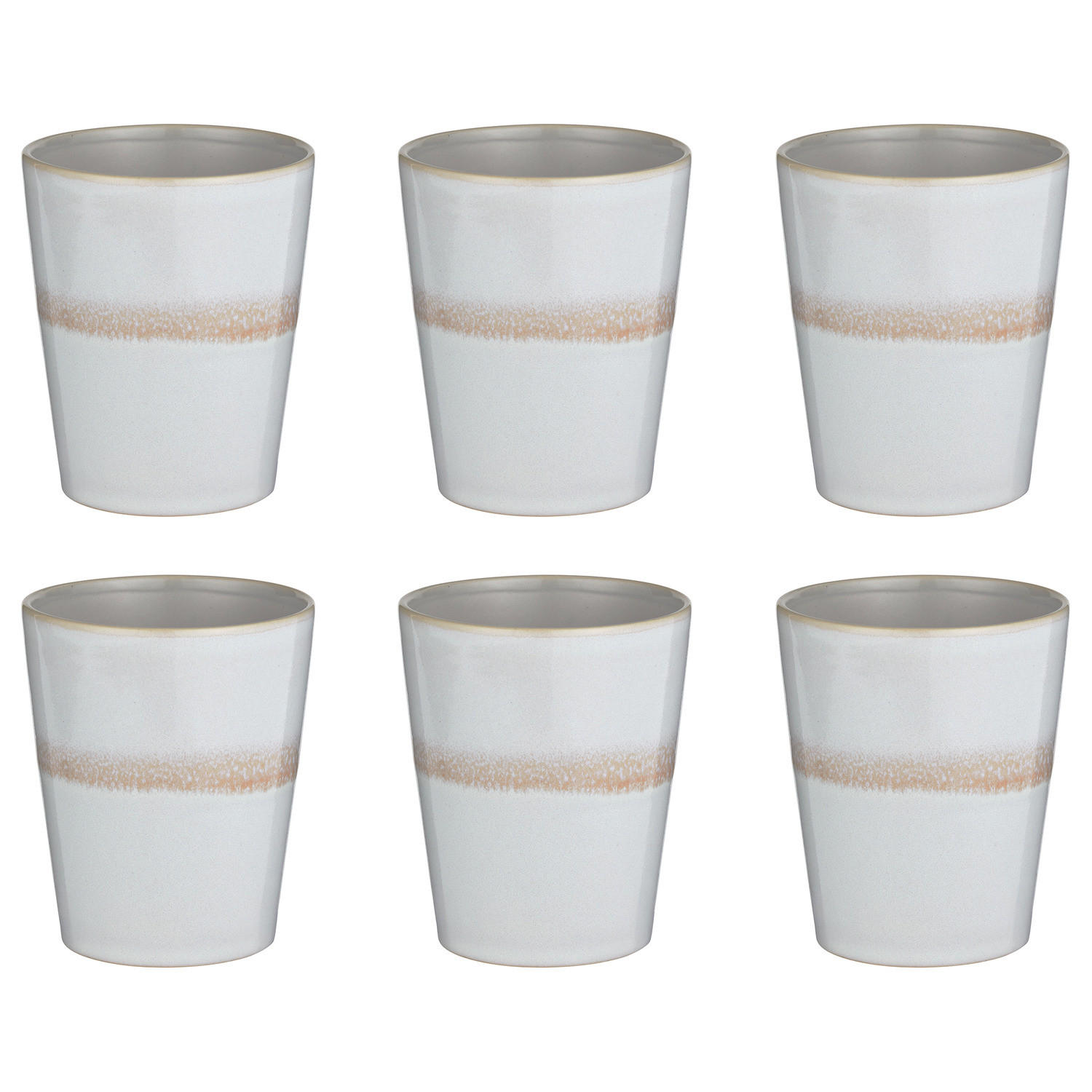 LATTE MACCHIATO GLAS (6er-Set) Artisan 320 ml - Rosa, Keramik (0.32L) - Butlers