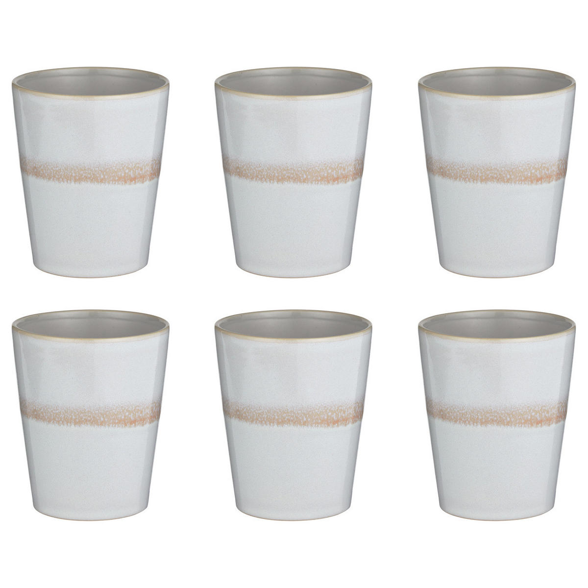 LATTE MACCHIATO GLAS (6er-Set) Artisan 320 ml - Rosa, Keramik (0.32L) - Butlers