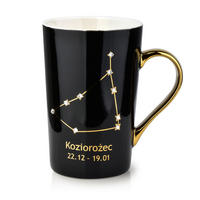 BECHER Zodiak Schwarz Porzellan - Schwarz, Keramik (0.43L) - Mondex