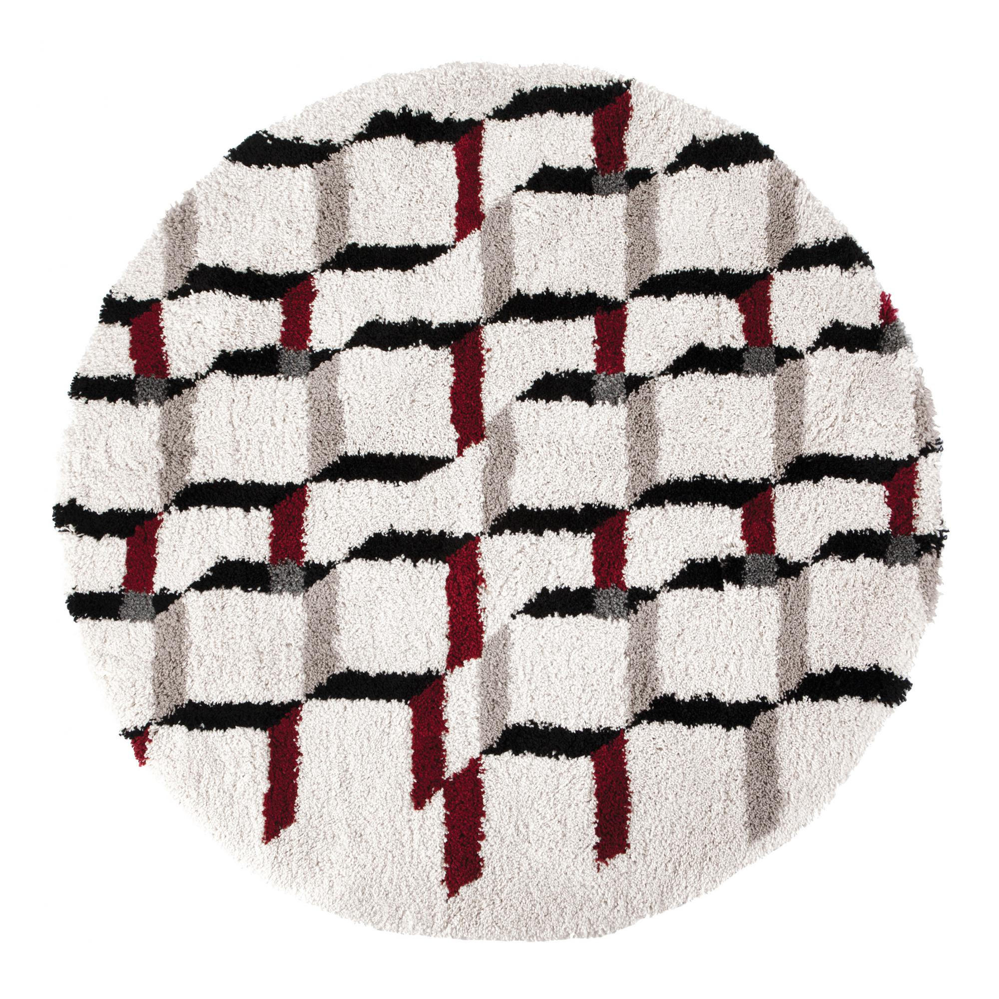 TEPPICH Erika schneeweiß diameter 160 cm - Weiß, Textil (160/160cm) - Vivaraise