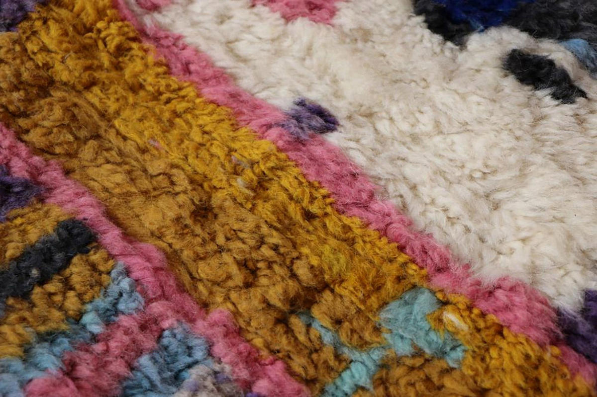 BERBERTEPPICH aus Marokko aus reiner Wolle 200x 300 cm - Multicolor, Naturmaterialien (200/300cm) - AFK Living