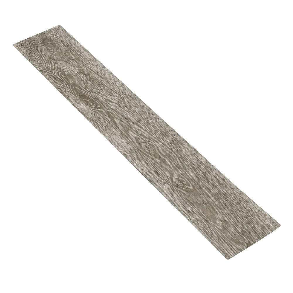 VINYLBODEN 5m²/36-TLG. selbstklebend PVC - Graubraun, Kunststoff (0.2/91.5/15.2cm) - Livingandhome