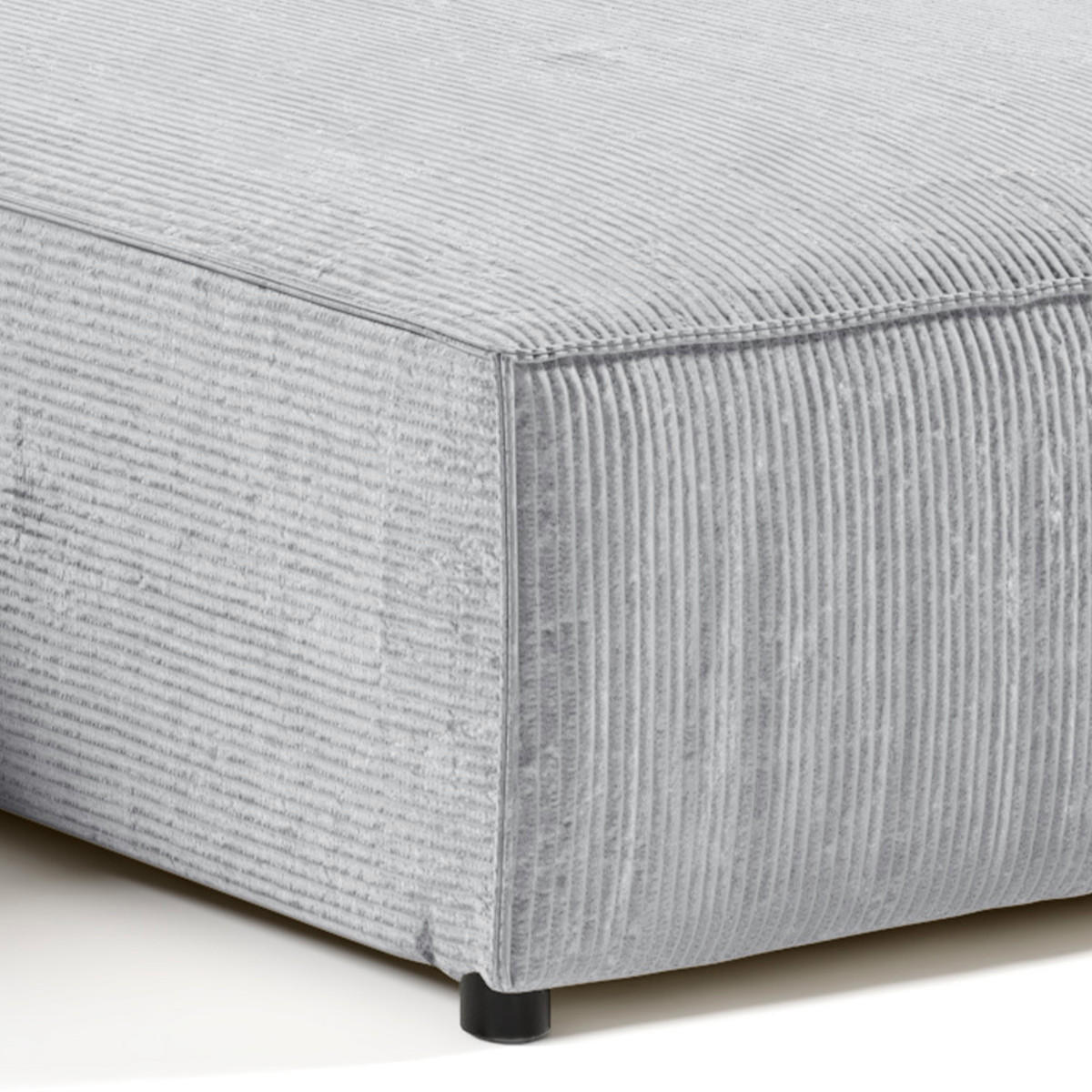 ECKSOFA Isaac 4 Sitzplätze Grau - Grau, Holzwerkstoff (294/185cm) - Petits-meubles