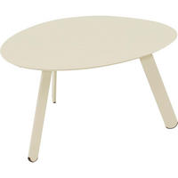 BEISTELLTISCH Tiki - Creme - 74/60/35,5 cm - Creme, Metall (74/60/35cm) - Lesli Living