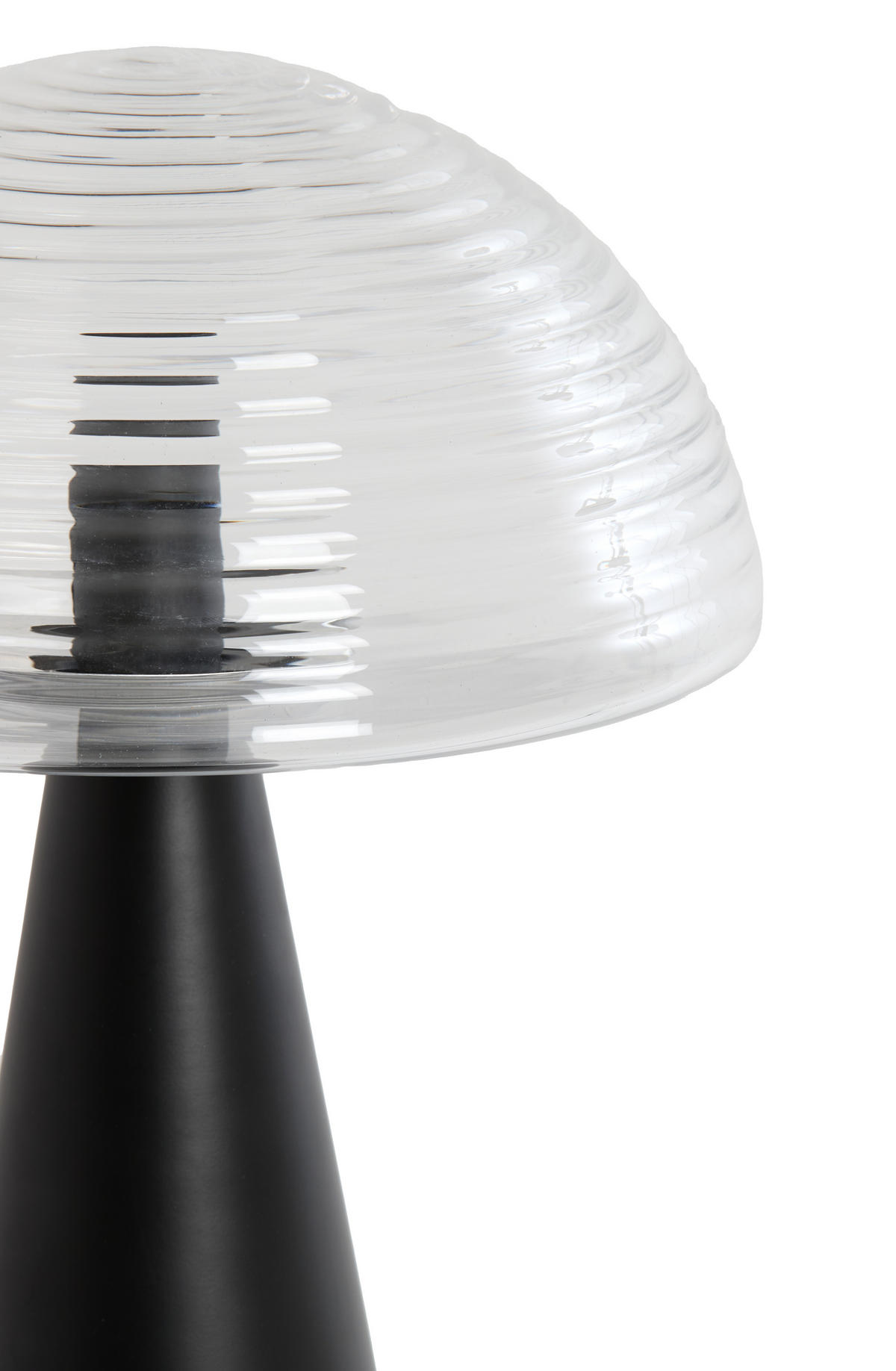 TISCHLAMPE Mueda Schwarz Ø30/43 cm - Schwarz, Metall (30/30/43cm) - Light & Living