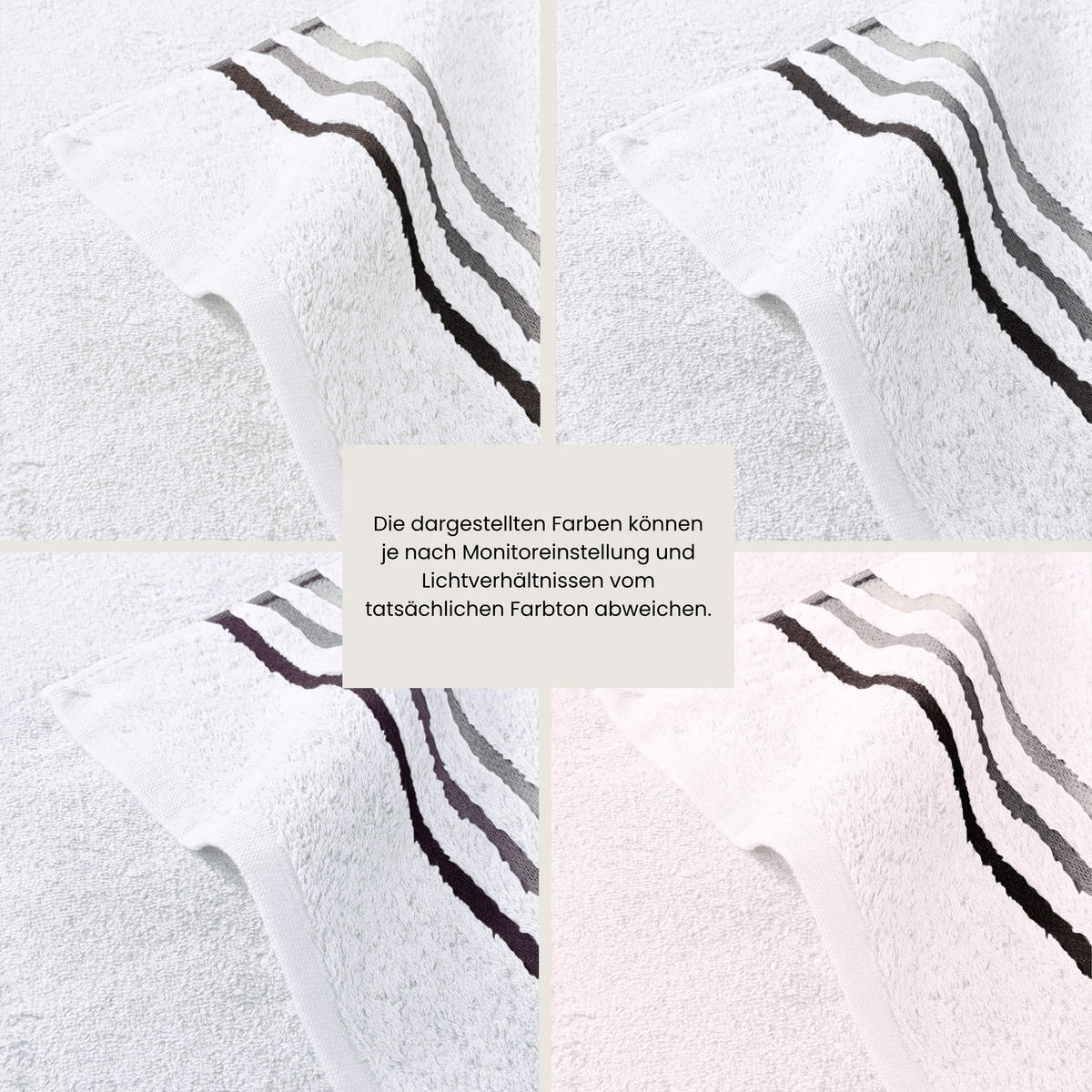WASCHHANDSCHUHSET Skyline Color - 5-teilig - 16x22 cm - Weiß - Weiß, Textil (16/22cm) - SCHIESSER