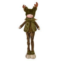 DEKOFIGUR SANTA LILA Grün Textil - Grün, Textil (12/54/17cm) - Mondex